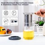 Aquach 18oz Glass Tea Cup with Infuser