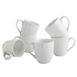 Set of 6 Large Ceramic Coffee Mugs