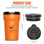 Cheerful Goat Insulated Stainless Steel Coffee Mug