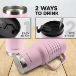 24 oz Stainless Steel Travel Mug with Handle