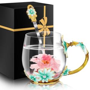 Cute Glass Tea and Coffee Mug Set