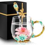 Cute Glass Tea and Coffee Mug Set