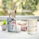 Set of 4 Japanese Ceramic Teacups, 11 Oz