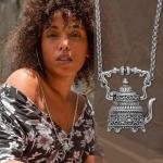 Vintage Silver Victorian Tea Pot Cup Charm Necklace