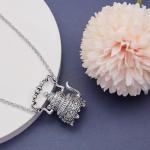 Vintage Silver Victorian Tea Pot Cup Charm Necklace