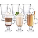 ZENFUN Set of 6 Glass Irish Coffee Mugs