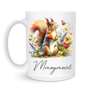 Personalized Squirrel Coffee Mug for Nature Lovers