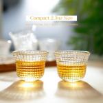 Set of 6 Mini Japanese Glass Tea Cups