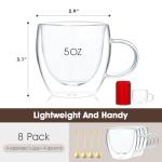 Double Wall Espresso Cups Set of 4