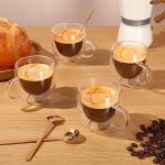 Double Wall Espresso Cups Set of 4