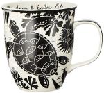Boho Sea Turtle Black and White Coffee Mug