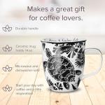 Boho Sea Turtle Black and White Coffee Mug