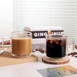 Double Walled Glass Coffee Mugs - 4-Pack