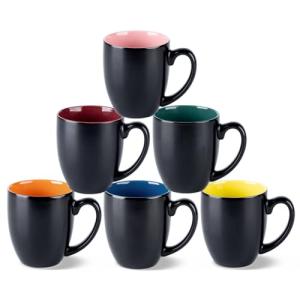 GBHOME 16oz Set of 6 Large Ceramic Mugs