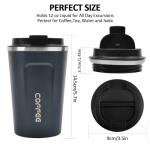 12 oz Stainless Steel Insulated Travel Mug