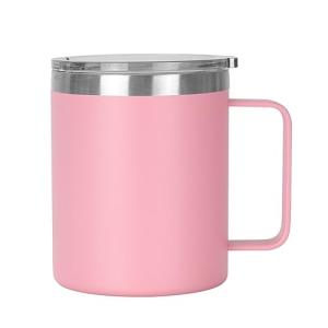 Pink Double Wall Insulated Coffee Mug 12oz