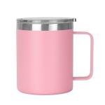 Pink Double Wall Insulated Coffee Mug 12oz