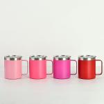 Pink Double Wall Insulated Coffee Mug 12oz