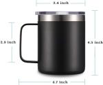 Pink Double Wall Insulated Coffee Mug 12oz