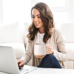 Large 20 oz Ceramic Coffee Mug with Handle