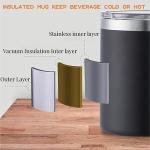 Pink Double Wall Insulated Coffee Mug 12oz