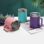 Pink Double Wall Insulated Coffee Mug 12oz