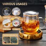 DOPUDO Large Glass Tea Mug with Infuser