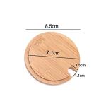 Bamboo Mug Lids with Spoon Hole - 4 Pack