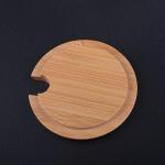 Bamboo Mug Lids with Spoon Hole - 4 Pack