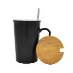Bamboo Mug Lids with Spoon Hole - 4 Pack