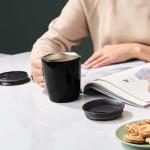 Black Insulated Stainless Steel Travel Coffee Mug