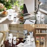 Elegant Bone China Coffee Mug Set - 4 Pieces