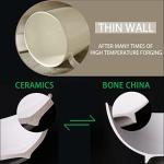 Elegant Bone China Coffee Mug Set - 4 Pieces