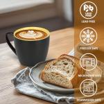 4 Pack Matte Black and Colorful Coffee Mugs