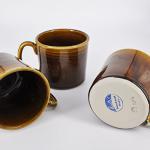 Brown Swirl Ceramic Coffee Mug - 14oz