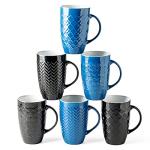 AmorArc 16oz Geometric Coffee Mugs Set of 6