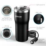 12V Travel Heated Car Mug with Anti-Spill Lid