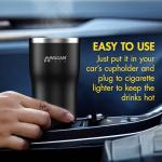 12V Travel Heated Car Mug with Anti-Spill Lid