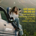 12V Travel Heated Car Mug with Anti-Spill Lid