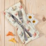 Vintage Floral Teacups and Towels for Tea Lovers