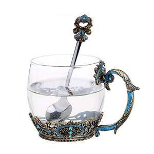 Personalized Glass Tea Cup for Hot Beverages