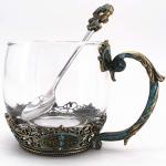 Personalized Glass Tea Cup for Hot Beverages