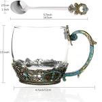 Personalized Glass Tea Cup for Hot Beverages