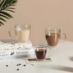 Double Wall Glass Coffee Mugs - Set of 2
