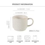 Set of 4 Stackable Espresso Cups with Stand