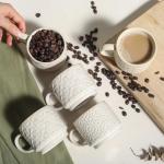 Set of 4 Stackable Espresso Cups with Stand