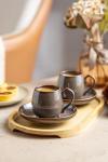 Set of 6 Cute Ceramic Espresso Cups and Saucers