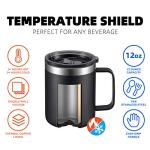 12oz Insulated Stainless Steel Coffee Mug with Handle
