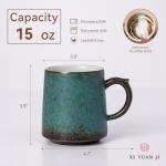 Unique 15oz Ceramic Coffee Mug for Nature Lovers