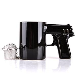 Gun-Inspired Ceramic Coffee Mug for Men